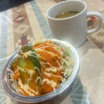 Indo Neparu Ryouri Himaraya - サラダとスープ