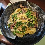 和彩むねや - ホタルイカと菜の花のオイルパスタ