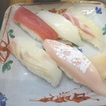 天ぷらランチの握り寿司！