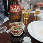 花月 - ビールは瓶。