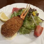 洋食屋　あしぇっと - オムライスコンビのカニクリームコロッケ