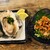 シジミ屋 - 料理写真:焼き牡蠣　つぶ貝チンジャ