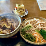 肉汁うどん長嶋屋 - ●肉汁　●ゲソかき揚げ