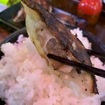 餃子の勝 - ご飯と一緒に。