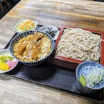 おそば高松 - ミニかつ丼＋蕎麦　1,200円