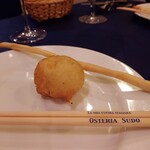 OSTERIASUDO - グリッシーニともちもちボール←こんな名前じゃない