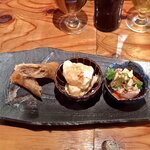 Wagyu Mapo Tofu GOKUSAI - 3 Assorted Appetizers.