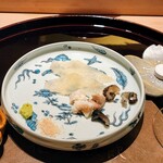 寿し道 桜田 - お造りは知多の神経〆オコゼ、８日寝かせ、湯引きした内臓