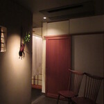 江戸前鮨 二鶴 - カウンター席への入口