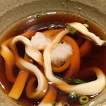 はじめ製麺 - 美味しい食べ方に沿って 3.大根おろしを入れて