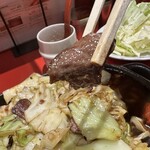 Kouchan - 【2024.3.22(金)】スタミナ鉄板焼肉定食（1.5人前）1,190円のお肉