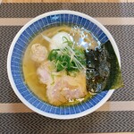 らぁ麺 桃の屋 - 味玉付きMOMONOYA SET 1,200円 (あっさり塩味玉らぁ麺 + ミニカレー)  ※ラーメン単品だと1,000円