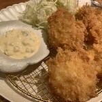 ginzatonkatsuaoki - 帆立と牡蠣フライ