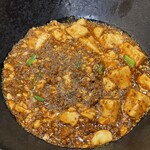 かつぎや - 3辛で作ってくれた麻婆豆腐　いつもよりボリューム感があります