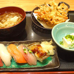 Sushi Tsukiji Nihonkai - 寿司・天そばセット