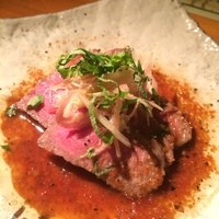 石塀小路豆ちゃ 京都 - 和牛ランプステーキ1575円
