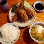 Tonkatsu Aduma - 盛り合わせ小セット　2100円