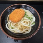 松下製麺所 - あつかけ＋コロッケ