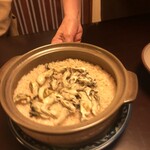 角さん - 食事：牡蠣の炊き込みご飯