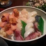 松寿し - 鮭児・サバ・イカ・ホタテ