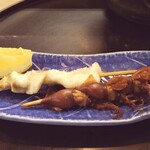 末広寿司 - ◆ホタルイカの醤油焼きとエンガワの塩焼き