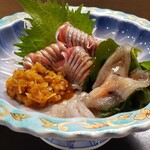 末広寿司 - ◆お造り(鰊と富山県産ホタルイカ)