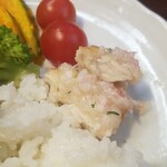 キッチン ブルー グローブ - 最後のめかじきポワレ