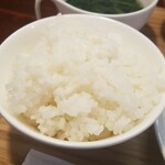 キッチン ブルー グローブ - ご飯大盛りのアップ