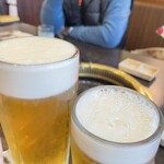 Yakiniku Nandaimon - 生ビールで乾杯