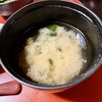 お好み焼き文字平 - 味噌汁