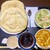アジアンダイニング RARA  - 料理写真:Eモーニング 700円。
          バトゥーラ（インドの揚げパン）+ひよこ豆のカレー+サラダ+スープ+ドリンク
