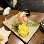 新宿魚縁一丁目 - 毛蟹！食べやすくしてくれててサイコー！