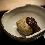 茜坂大沼 - 早春の目当ては、何と言っても「蕗の薹の揚げ豆腐」。  限界までトロトロで、良く形を保っているモノだと感心しきり、 超熱々を掬って頂けば、口から鼻に抜ける、香りは絶品中の絶品♪