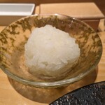 焼鳥 月や - おかわり可能な大根おろし