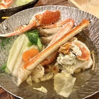 きじま 新横浜店 - 「【海幸会席】潮風」の《季節の鍋物》ずわいがにの鍋