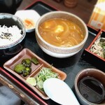 東家 - Bセット　ざる蕎麦&カレー南蛮そば(￥800)。色々食べ比べ！