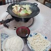 伊賀食堂 - 牛バラ定食+ホルモン&うどん玉
