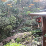 花月 - 龍馬が好んだ風景。２Fなのに、目高さが同じな庭園。