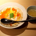 焼鳥 おみ乃 - 親子丼 & スープ