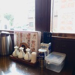 中華ごはん れんげ食堂 - 窓の外は"水道道路"。