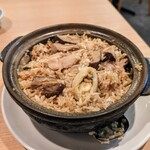 Etsukou Bishoku - アワビと鶏の土鍋ご飯（2人前）　1,880円