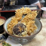 豊野丼 - 穴子天丼¥1000