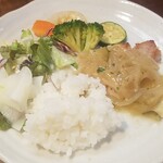 キッチン ブルー グローブ - 最後のワンプレート