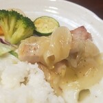 キッチン ブルー グローブ - 最後のロースソテー