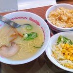 Sugakiya - スガキヤラーメン五目ごはんセット〜♥