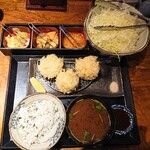 岡本庵 - 吟上ひれかつ定食2090円