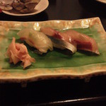 魚たつ - 3,000円コースの〆のお寿司