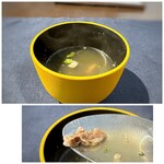 Lago - 牛テールスープ・・少し甘めのお味付け。器とスプーンの大きさが合わないので、チト頂きづらい。(^◇^;)