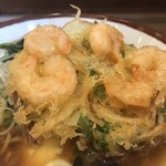 そばの神田 東一屋 - えびに着目する。