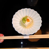 八起庵 丸太町本店 - つき出し：自家製豆乳豆腐